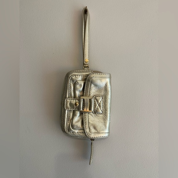 Michael Kors Gold Metalic Wristlet - Picture 7 of 11